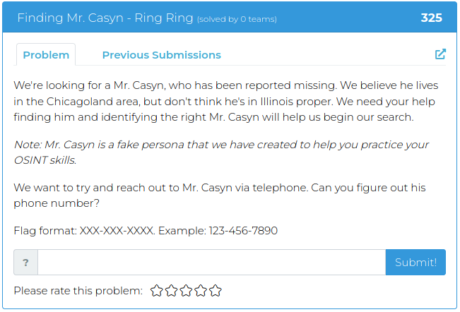 That Casyn guy... He never calls!