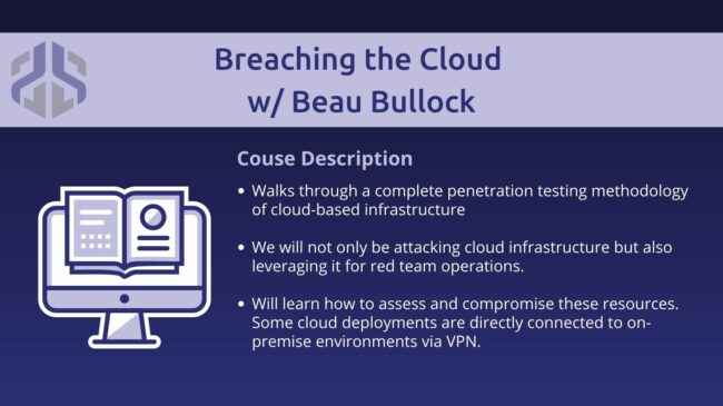 Breaching the Cloud Course Description