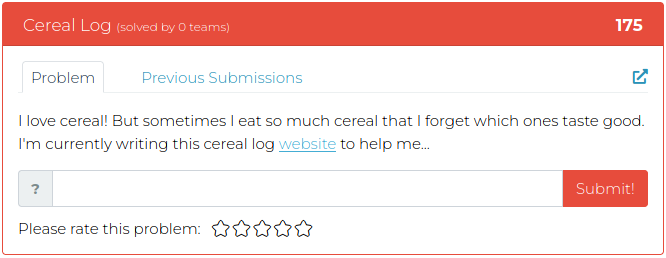 I love cereal! But sometimes I eat so much cereal that I forget which ones taste good. I'm currently writing this cereal log website to help me...