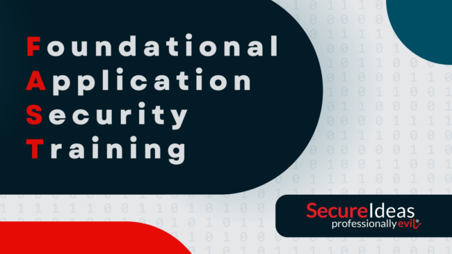 Foundational Application Security Training