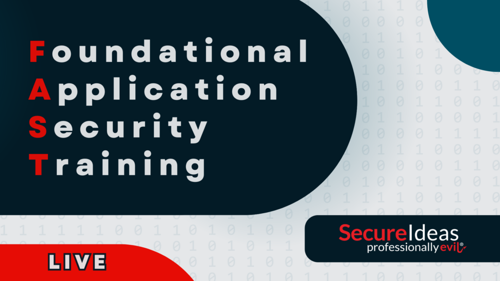 Foundational Application Security Training Live