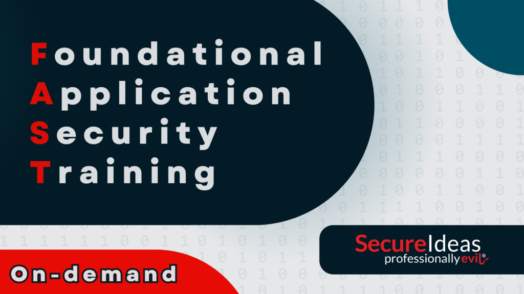 Foundational Application Security Training On-Demand