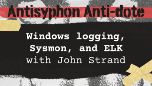 Windows logging, Sysmon, and ELK