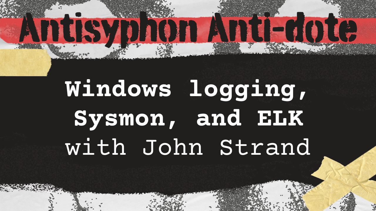 Windows logging, Sysmon, and ELK