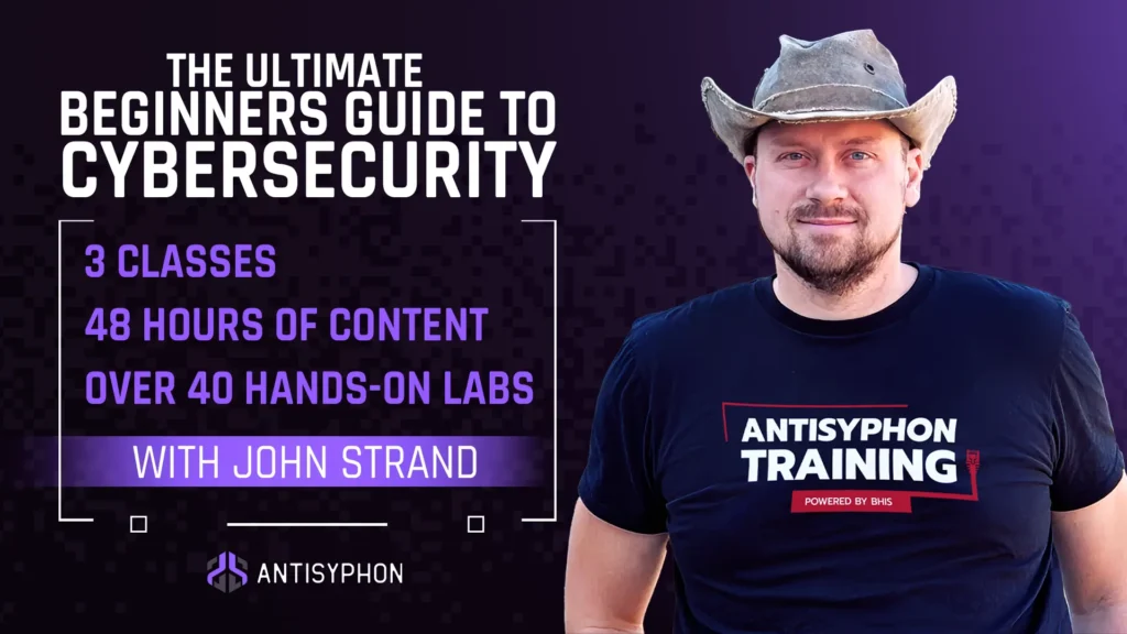 Beginners guide to cybersecurity map with classes and labs