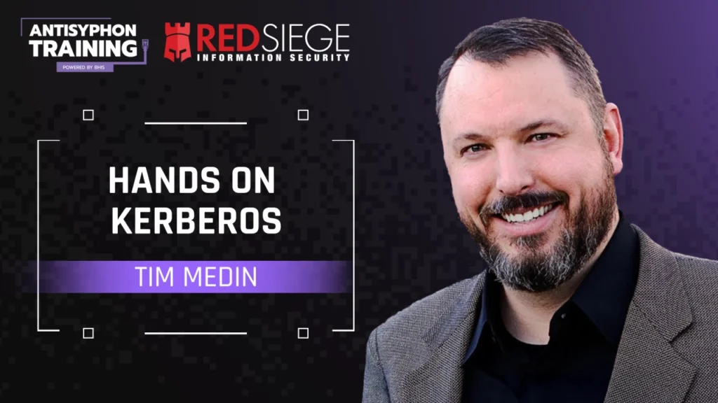 Workshop: Hands On Kerberos with Tim Medin Red Siege