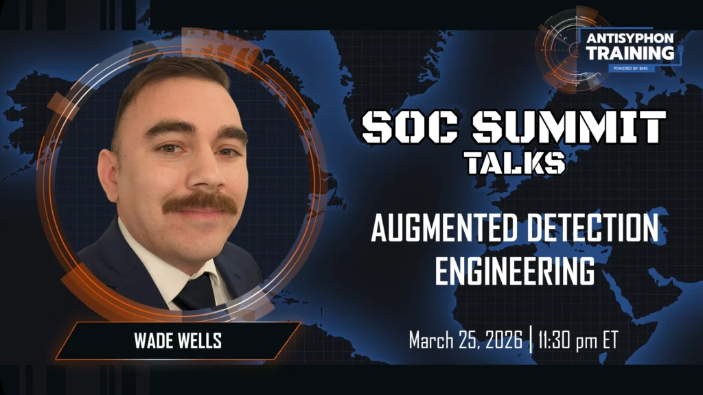 SOC Summit Talk: Augmented Detection Engineering