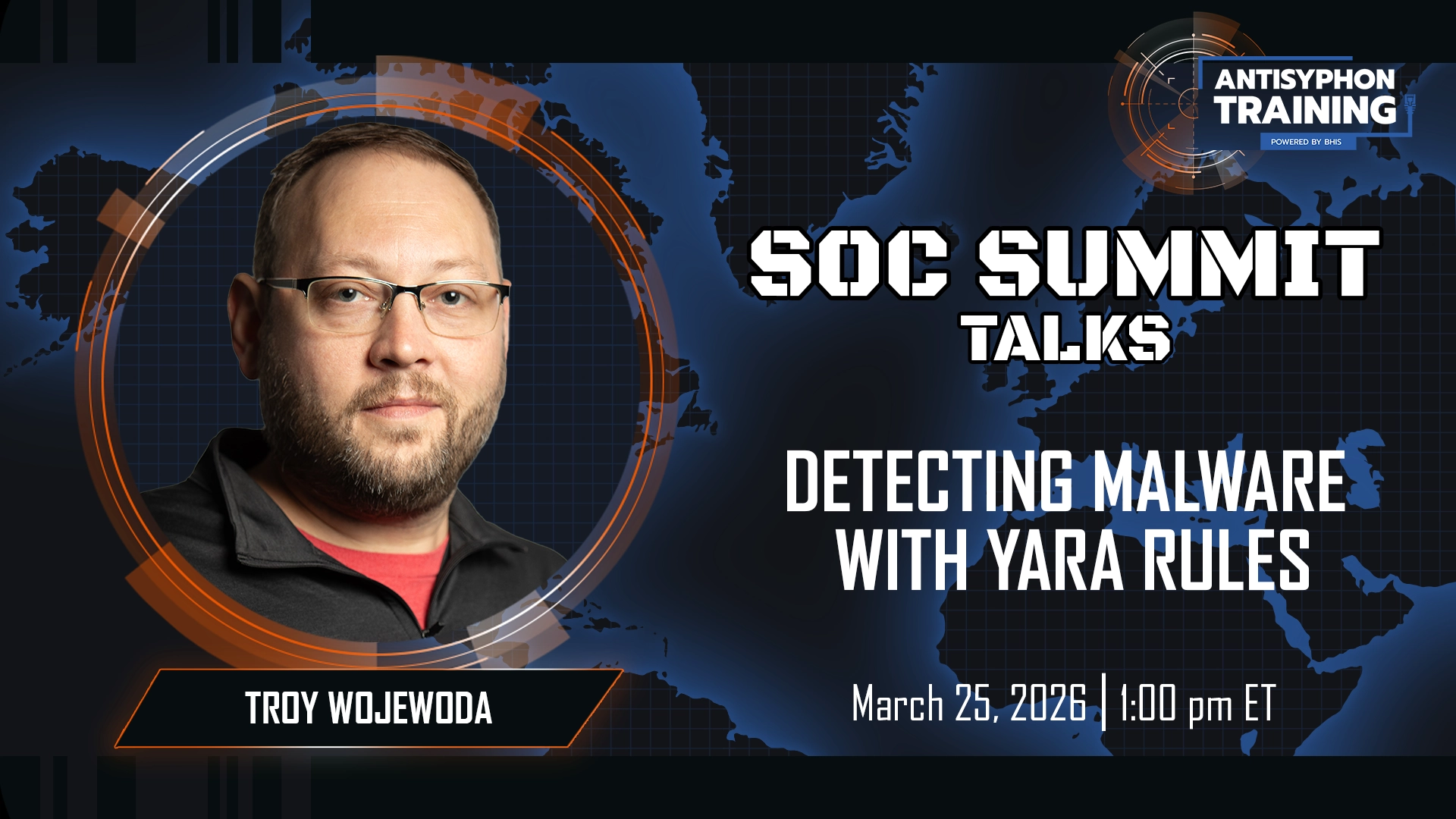 SOC Summit Talk: Detecting Malware with YARA Rules