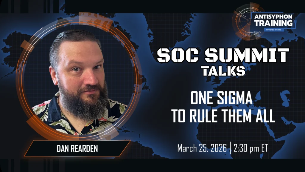 SOC Summit Talk: One Sigma to Rule Them All
