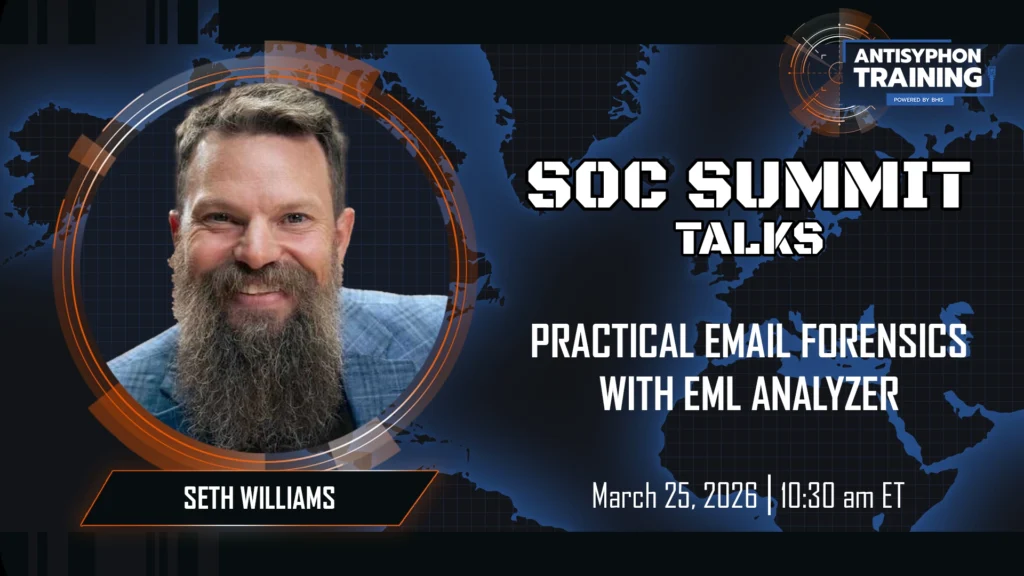 SOC Summit Talk: Practical Email Forensics with EML Analyzer