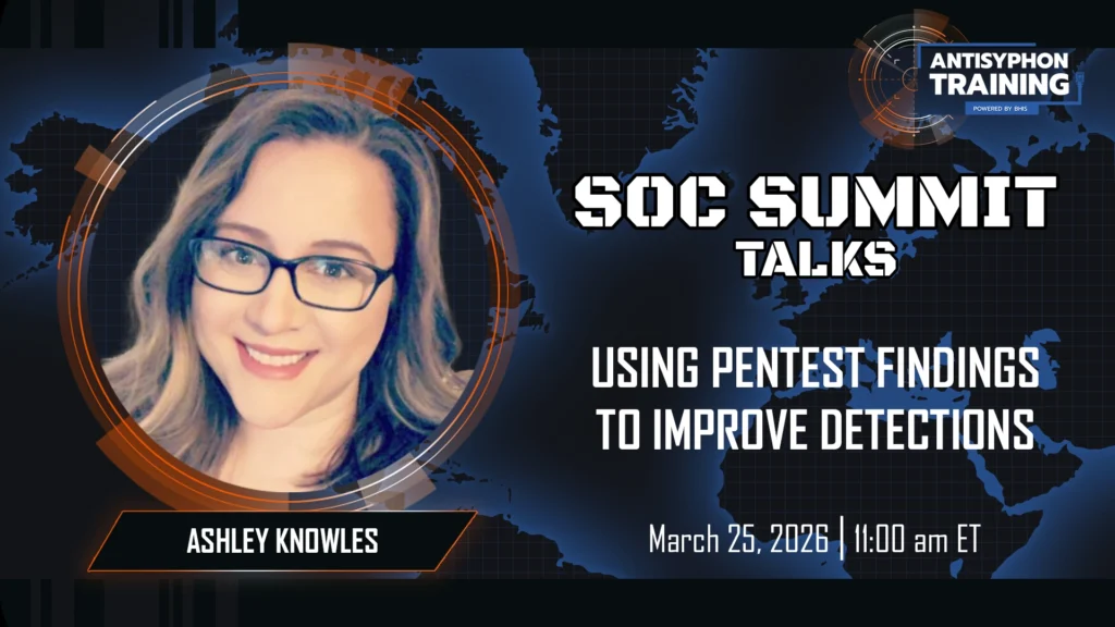SOC Summit Talk: Using Pentest Findings to Improve Detections