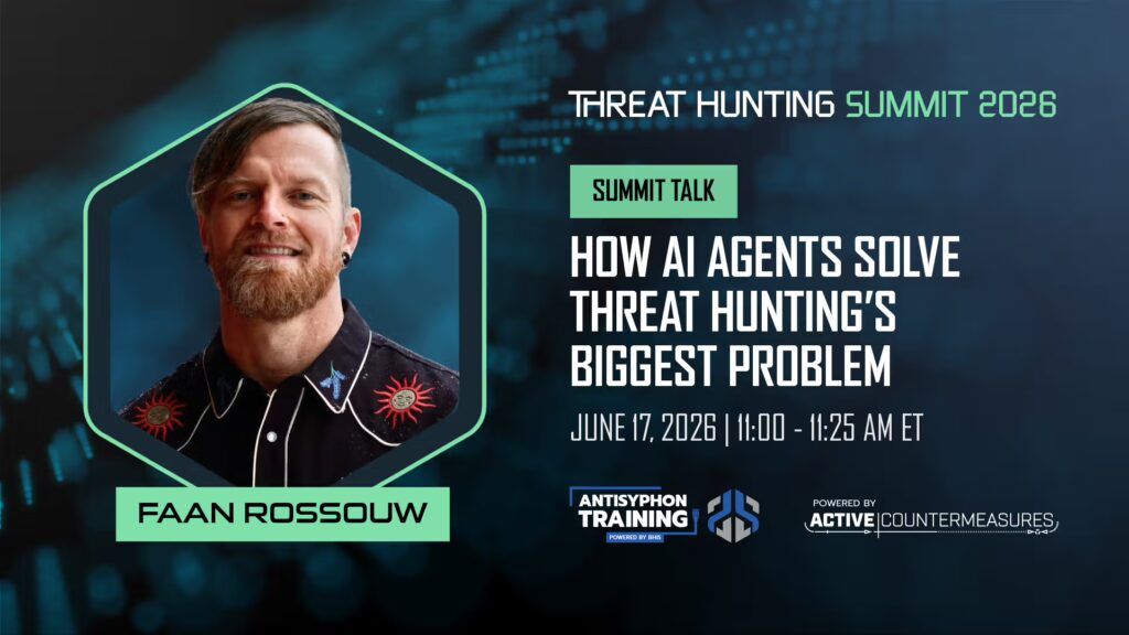 Threat Hunting Summit Talk: How AI Agents Solve Threat Hunting’s Biggest Problem Threat Hunting Summit Talk: How AI Agents Solve Threat Hunting’s Biggest Problem