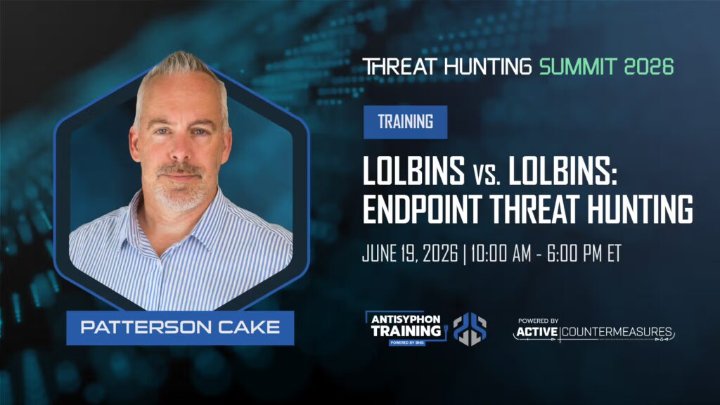 Threat Hunting Summit 2026 LOLBINS vs. LOLBINS: Endpoint Threat Hunting Threat Hunting Summit 2026 LOLBINS vs. LOLBINS: Endpoint Threat Hunting