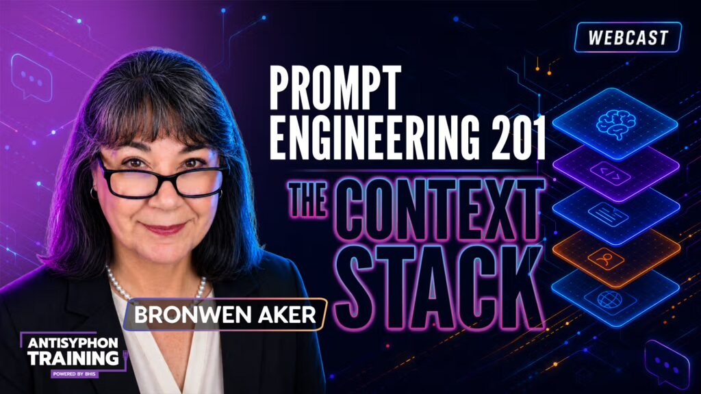 Anti-Cast: Prompt Engineering 201: The Context Stack with Bronwen Aker ...