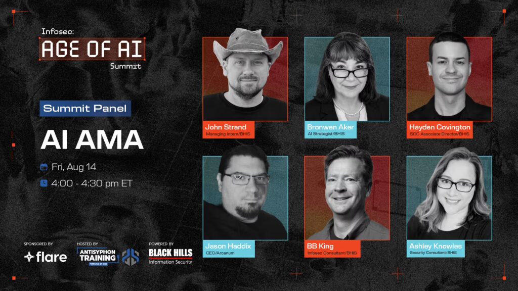 Summit Panel: Ask Us Anything: Straight Answers on AI Fri Aug 14 4:00 - 4:30 PM ET