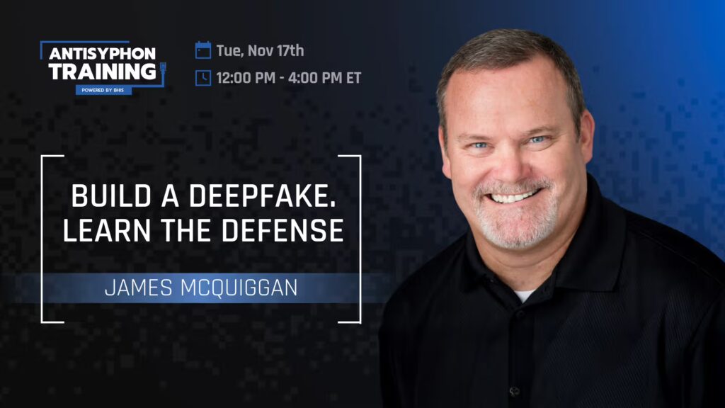 Workshop: Build a Deepfake Learn the Defense